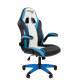 Игровое кресло Chairman Game 15 Россия экокожа черный/голубой/белый главное фото в маленьком размере