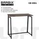 Стол на металлокаркасе BRABIX LOFT CD-001, 800х440х740 мм, складной, цвет морёный дуб, 641209 главное фото в маленьком размере