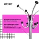 Вешалка-стойка  "CR-855" на мраморном диске, металл, 4+3 крючка, цвет серебристый, 606434. Фото товара с разных ракурсов.